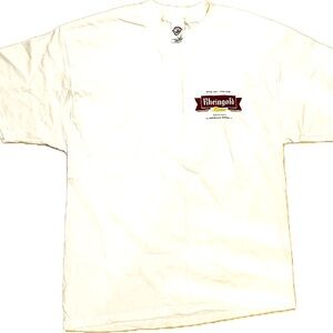 NEW! Rheingold Beer men's XL white‎ NYC T-shirt Vintage NOS RARE!